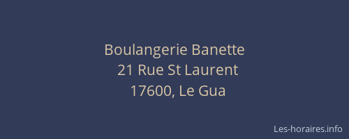 Boulangerie Banette