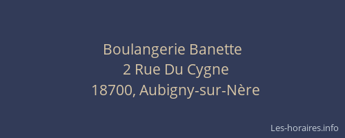 Boulangerie Banette