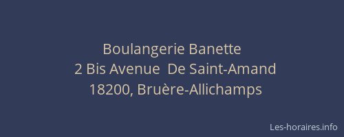 Boulangerie Banette