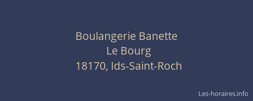 Boulangerie Banette