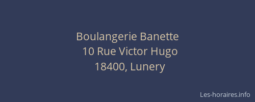 Boulangerie Banette