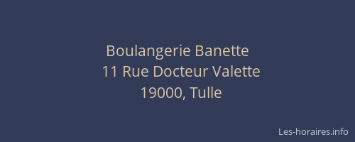 Boulangerie Banette