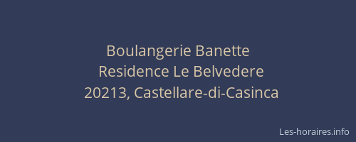 Boulangerie Banette