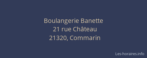 Boulangerie Banette