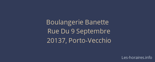Boulangerie Banette