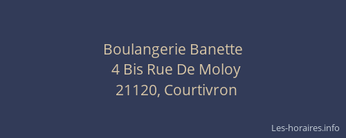Boulangerie Banette