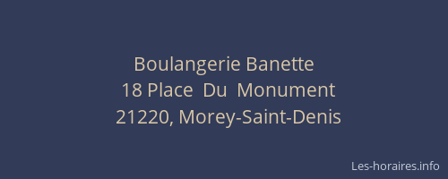 Boulangerie Banette