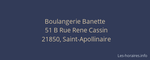 Boulangerie Banette