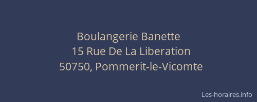Boulangerie Banette
