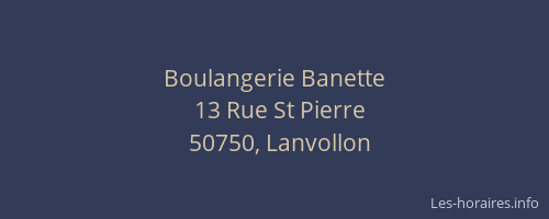 Boulangerie Banette