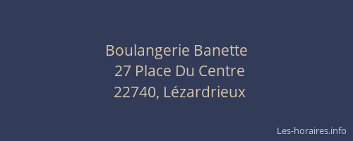 Boulangerie Banette