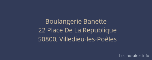 Boulangerie Banette