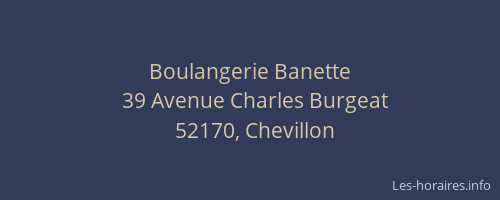 Boulangerie Banette