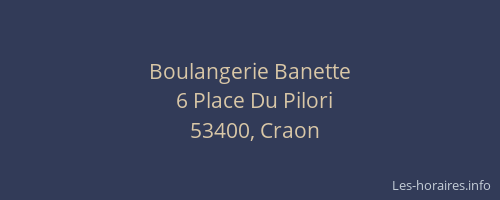Boulangerie Banette