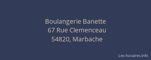 Boulangerie Banette