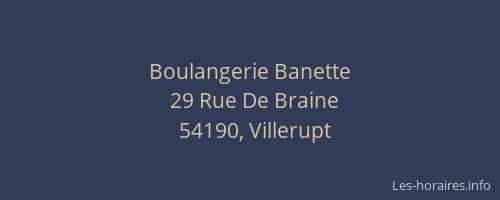 Boulangerie Banette