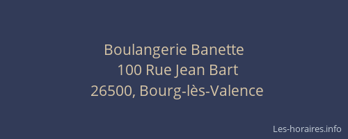 Boulangerie Banette