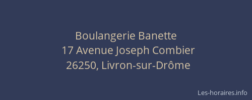 Boulangerie Banette