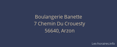 Boulangerie Banette