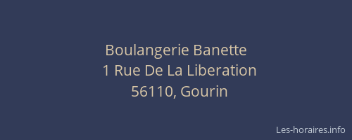 Boulangerie Banette