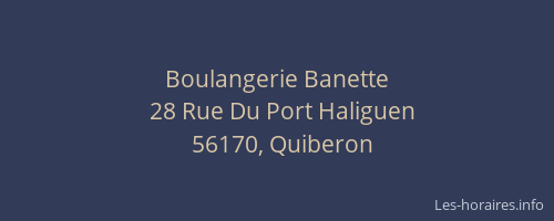 Boulangerie Banette