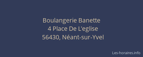 Boulangerie Banette