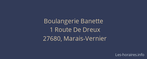 Boulangerie Banette