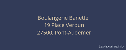 Boulangerie Banette