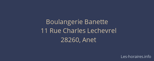 Boulangerie Banette