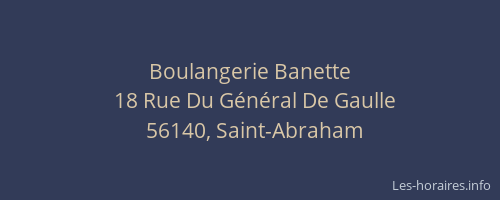 Boulangerie Banette