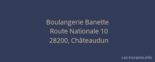 Boulangerie Banette