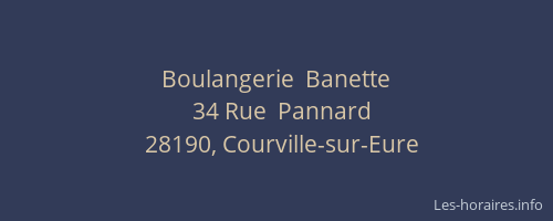Boulangerie  Banette
