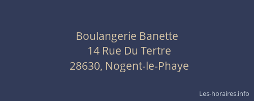 Boulangerie Banette