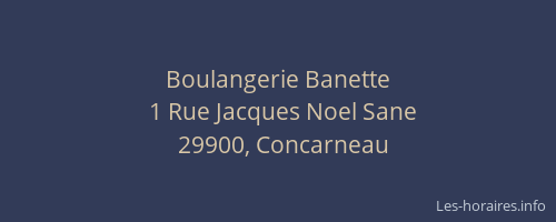 Boulangerie Banette