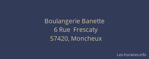 Boulangerie Banette