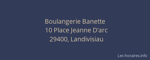 Boulangerie Banette