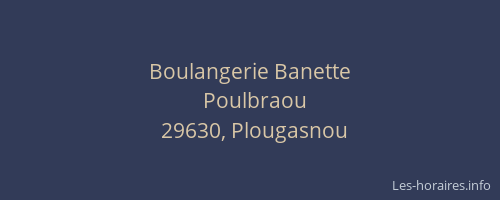 Boulangerie Banette