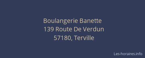 Boulangerie Banette
