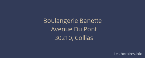 Boulangerie Banette