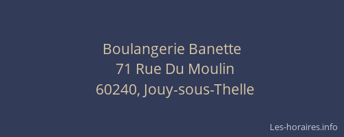 Boulangerie Banette