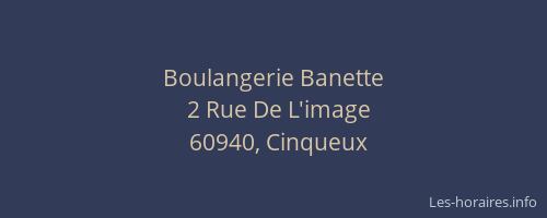 Boulangerie Banette