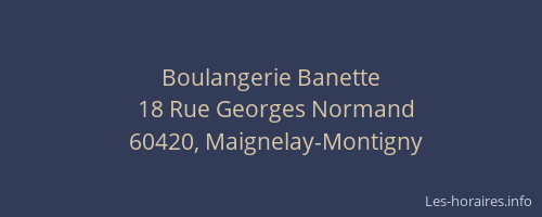Boulangerie Banette