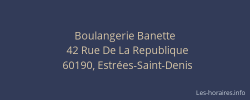 Boulangerie Banette