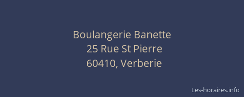 Boulangerie Banette