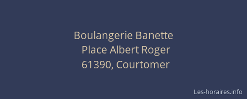 Boulangerie Banette