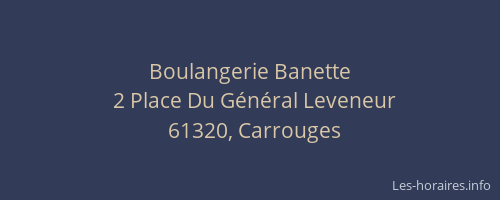 Boulangerie Banette