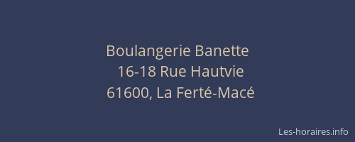 Boulangerie Banette