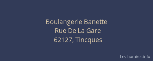 Boulangerie Banette