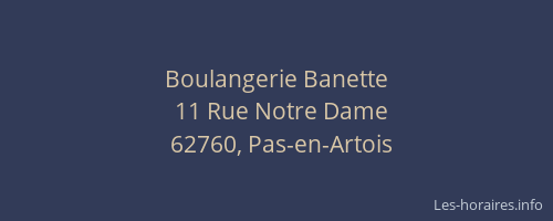Boulangerie Banette