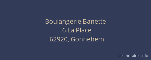 Boulangerie Banette
